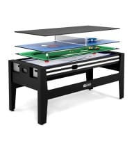 Table multi-jeux 4 en 1 (Air Hockey, Billard, Ping pong, Plateau) - SOKKER - Gladiateur
