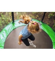 Trampoline de jardin Cocon ø150 cm- 5FT- Filet intérieur et matelas de protection