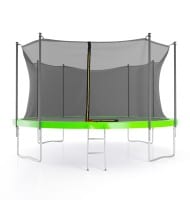 Trampoline de jardin ø 427 cm- 14FT- Filet intérieur, Matelas de protection et Echelle
