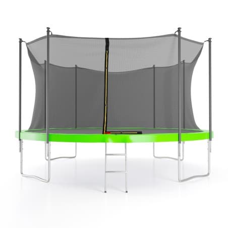 Trampoline de jardin ø 427 cm- 14FT- Filet intérieur, Matelas de protection et Echelle