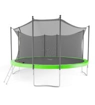 Trampoline de jardin ø 427 cm- 14FT- Filet intérieur, Matelas de protection et Echelle
