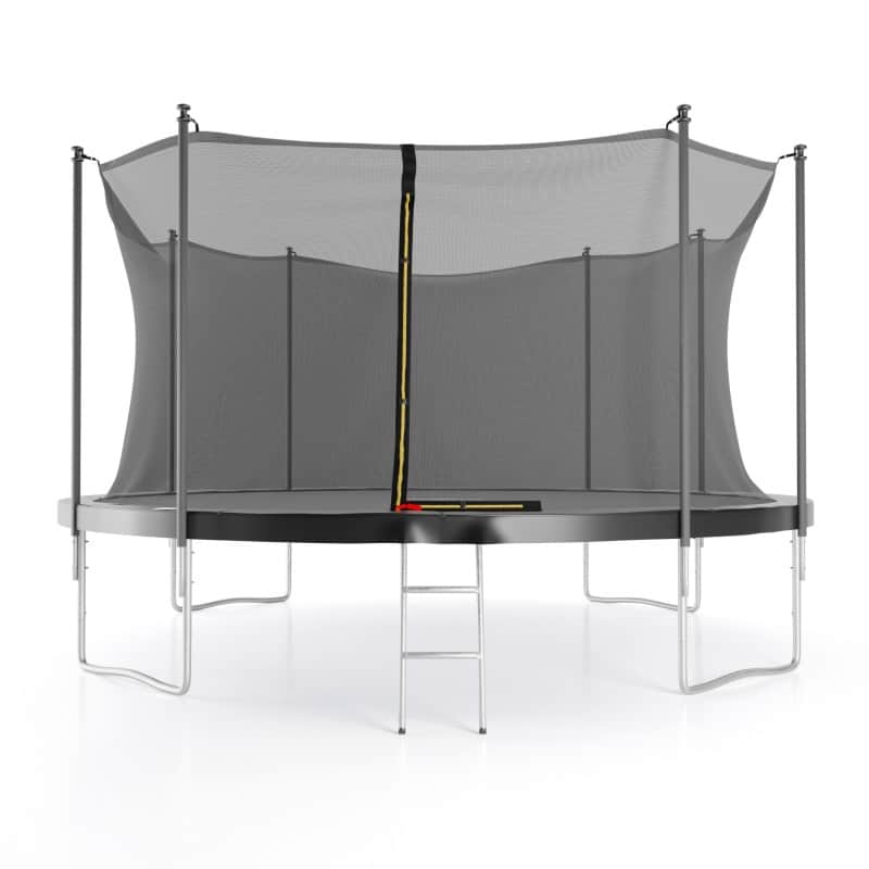 Trampoline de jardin ø 427 cm- 14FT- Filet intérieur, Matelas de protection et Echelle