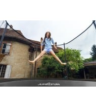 Trampoline de jardin ø 427 cm- 14FT- Filet intérieur, Matelas de protection et Echelle