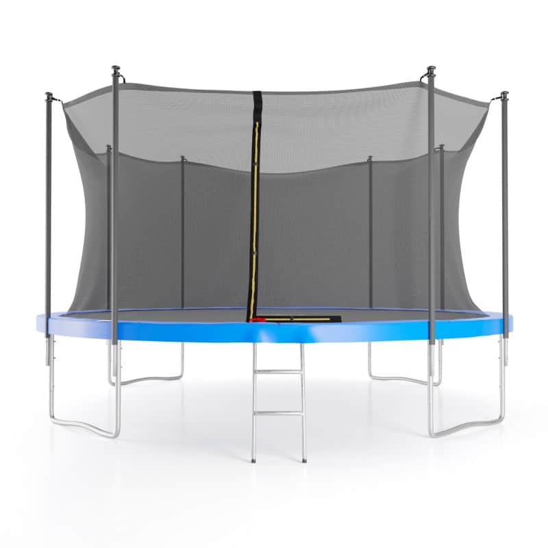 Trampoline de jardin ø 427 cm- 14FT- Filet intérieur, Matelas de protection et Echelle