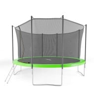 Trampoline de jardin ø 366 cm- 12FT- Filet intérieur, Matelas de protection et Echelle