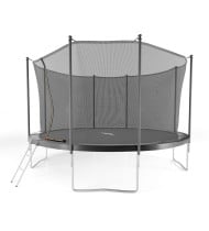 Trampoline de jardin ø 366 cm- 12FT- Filet intérieur, Matelas de protection et Echelle