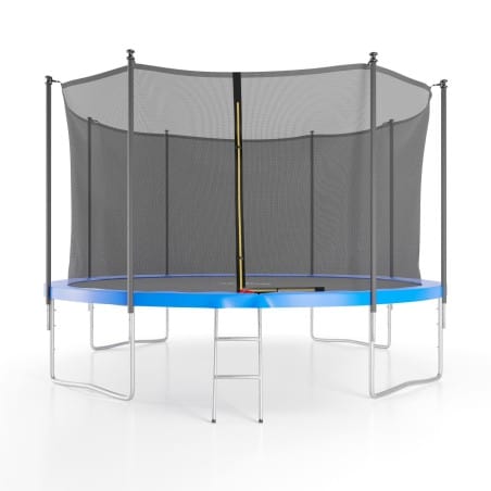 Trampoline de jardin ø 366 cm- 12FT- Filet intérieur, Matelas de protection et Echelle