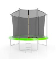 Trampoline de jardin ø 305 cm- 10FT- Filet intérieur, Matelas de protection et Echelle