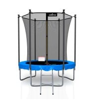 Trampoline extérieur Classique ø185 cm- 6FT- Filet intérieur, Matelas de protection réversible et Echelle