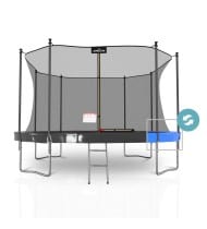Trampoline extérieur Classique ø 427 cm- 14FT- Filet intérieur, Matelas de protection réversible et Echelle