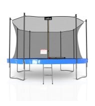 Trampoline extérieur Classique ø 427 cm- 14FT- Filet intérieur, Matelas de protection réversible et Echelle