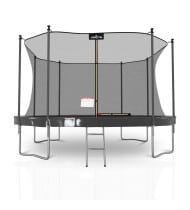 Trampoline extérieur Classique ø 427 cm- 14FT- Filet intérieur, Matelas de protection réversible et Echelle