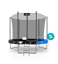 Trampoline extérieur Classique ø 305 cm- 10FT- Filet intérieur, Matelas de protection réversible et Echelle