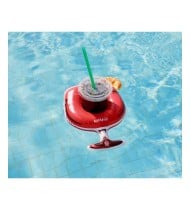 Porte Boisson Gonfable pour Piscine ou Plage, Flotteur, Accessoire d'Eau - Cocktail Passion 29x20cm