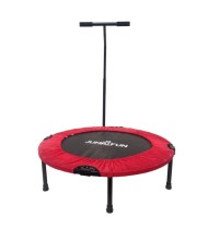 Trampoline fitness pliable 90 cm poignée réglable en hauteur en forme de T