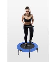 Trampoline fitness pliable 90 cm poignée réglable en hauteur en forme de T