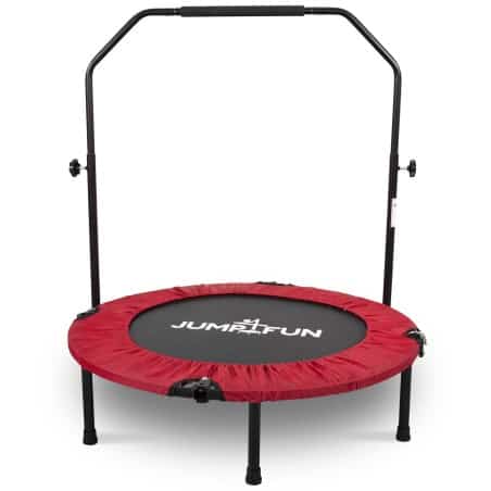 Trampoline fitness pliable 90 cm poignée réglable en hauteur