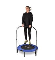 Trampoline fitness pliable 90 cm poignée réglable en hauteur