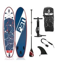Paddle gonflable PUNGA 10'8 - 325 x 81 x 15 cm - Stand Up Paddle avec pagaie, leash, pompe et sac de transport