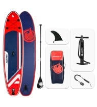 Stand up Paddle Gonflable 10'8 - EXPLORER ADRN 10'8 32'' 6'' (325x81x15cm) - avec Pompe, Pagaie, Leash et Sac de transport