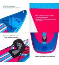 Pack Stand Up Paddle Gonflable Tourer 11'6
