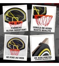 Panneau de basket de porte ou mural 80 x 58cm - BUMBER - Memphis