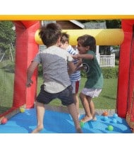 Château Gonflable - Jumpy Car - Surface 210x205x200 cm - souffleur et sac de rangement inclus