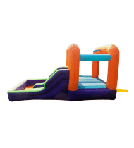 Château Gonflable - Aqua Parc - Surface 410x240x200 cm - souffleur et sac de rangement inclus
