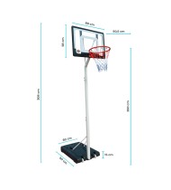 Panier de basket 2.10m a 2.60m - Charlotte