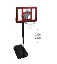 Panier de basket 2.30m a 3.05m - The King