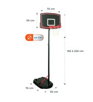 Panier de basket réglable 2.20m ou 2.60m - Phoenix 220 / Phoenix 260