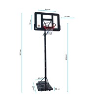 Panier de basket 2.30m a 3.05m - Chicago