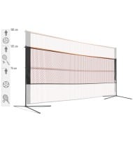 Filet de sport 3 en 1 réglable de 75 a 150cm