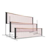 Filet de sport 3 en 1 réglable de 75 a 150cm