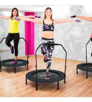 Mini Trampoline Fitness Jump4fun Pliable Double-Bar - Ø122cm