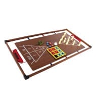 Plateaux Multi-jeux, 14 jeux : Ping Pong, Air Hockey, Bowling, Echec, Mikado, Back Gammon 97 x 49 x 3 cm