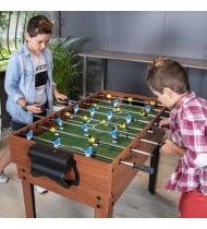 Table multi-jeux 20 en 1 sur Pied, Multifonction avec Plateaux Modulables et Accessoires pour 20 jeux différents, 122x61x84 cm