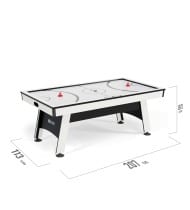 Table multi-jeux 3 en 1 (Air Hockey, Ping pong, Plateau dinatoire) - SOKKER - Samurai