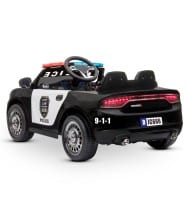 Voiture de Police Electrique DOODEE 2 x 30W - Marche AV / AR, Gyrophares & Mégaphone