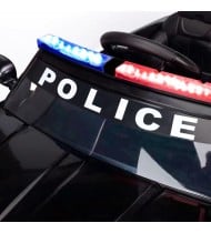 Voiture de Police Electrique DOODEE 2 x 30W - Marche AV / AR, Gyrophares & Mégaphone