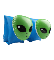Brassards Gonflables De Natation x2 pour Enfants 3-6 Ans, Flotteurs piscine & plage - Pack Duo Rugby Alien