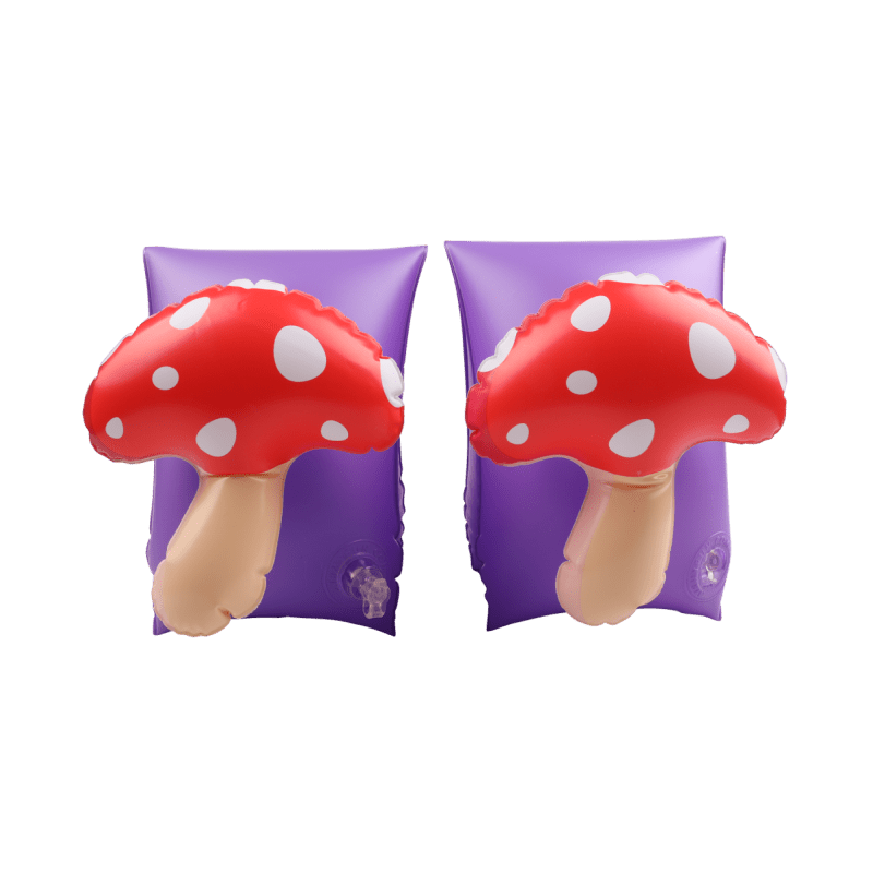 Brassards Gonflables De Natation Enfants 3-6 Ans, Flotteurs piscine, Imprimé Champignon