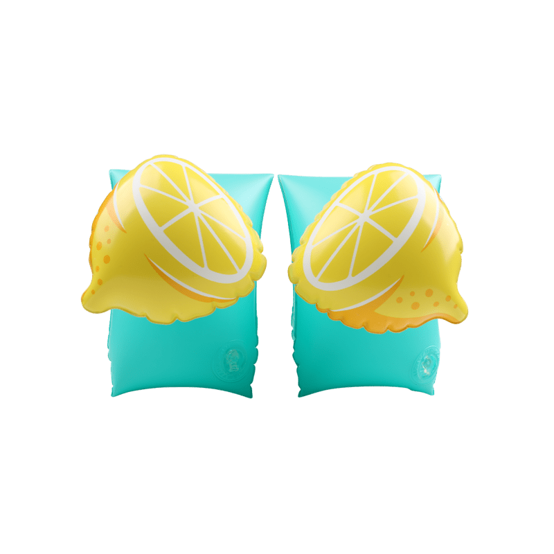 Brassards Gonflables De Natation Enfants 3-6 Ans, Flotteurs piscine, Imprimé Citron