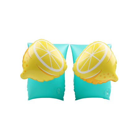 Brassards Gonflables De Natation Enfants 3-6 Ans, Flotteurs piscine, Imprimé Citron
