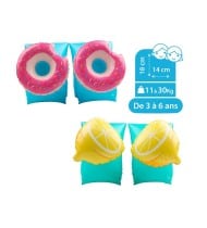 Brassards Gonflables De Natation x2 pour Enfants 3-6 Ans, Flotteurs piscine & plage - Pack Duo Citron Donut