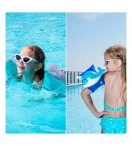 Brassards Gonflables De Natation x2 pour Enfants 3-6 Ans, Flotteurs piscine & plage - Pack Duo Homard Dauphin