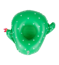 Porte Boisson Gonfable pour Piscine ou Plage, Flotteur, Accessoire d'Eau - Cactus 28x23cm