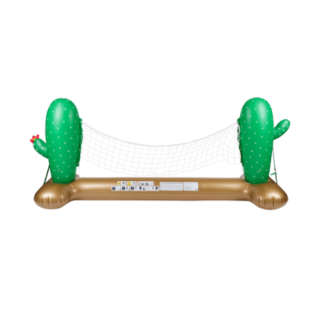 Filet de Volley Gonflable et Flottant pour Piscine & Plage, 274 x 165 x 37 cm - Design Cactus