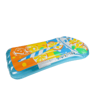 Matelas Gonflable Géant, Ultra Confort, pour Piscine & Plage - Thé Citron 185 x 100 cm