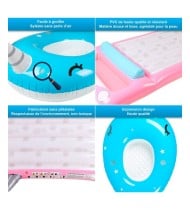 Pack 2 Matelas Gonflables d'Eau Géants, Ultra Confort, Piscine & Plage - Pack Twin Imaginaire